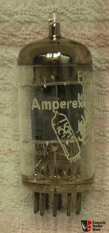 1 Vintage Amperex Bugle Boy ECC82 12au7 Preamplifier Tube Large Halo