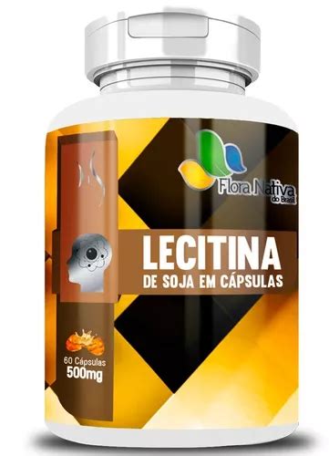 Lecitina De Soja 60 Cápsulas 500mg Flora Nativa MercadoLivre