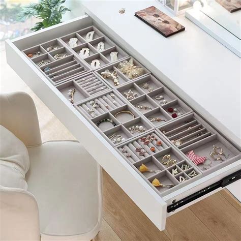 Organizator Bijuterii Ideal Pentru Sertar Catifea X Cm Emag Ro