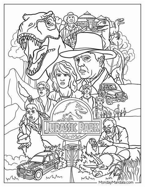 22 Jurassic Park Coloring Pages (Free PDF Printables)