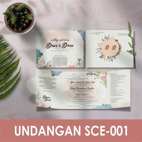 Jual SCE 01 BLANGKO GRIYA CETAK CEPAT UNDANGAN PERNIKAHAN MURAH UNIK