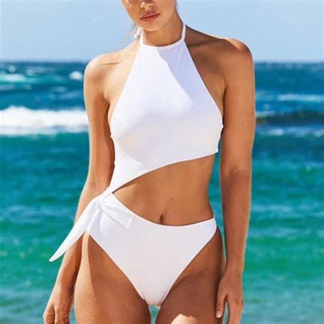 Color Matching High Waist Sexy Bikini Split Swimsuit Modeprima