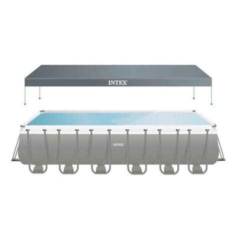 Telo di Copertura per Piscina Ultra XTR Frame da 732 x 366 cm Intex ...