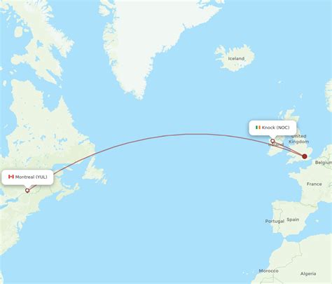 Flights From Montreal To Knock YUL To NOC Flight Routes