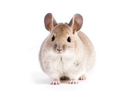 Premium Photo Cute Chinchilla On White Background