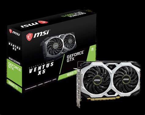 Видеокарта MSI GeForce GTX 1660 Ti Ventus XS 6Gb DDR6 192-bit HDMI/3xDP ...