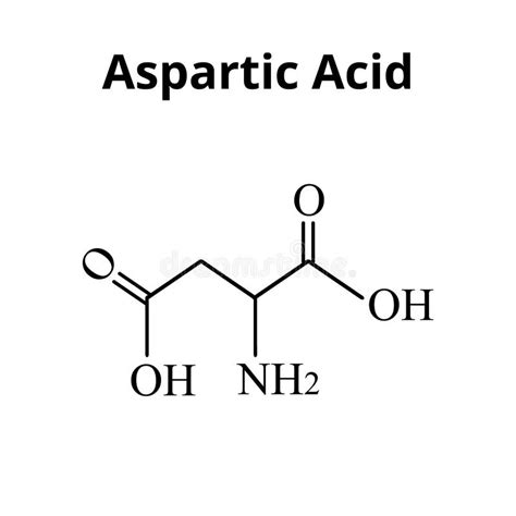 Aspartic Acid Is An Amino Acid Chemical Molecular Formula Aspartic Acid Is An Amino Acid Stock