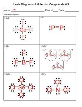 Lewis Dot Structure Worksheet By Chem Queen Teachers Pay Teachers