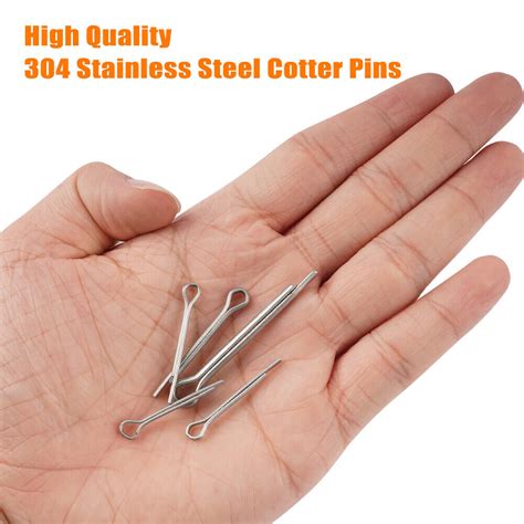 Various Sizes Stainless Steel Cotter Pin Assortment Set Value Kit