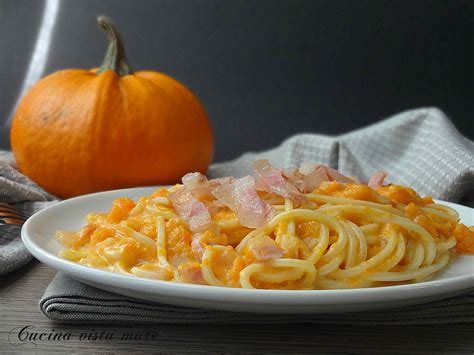 Spaghetti Alla Chitarra Con Zucca E Guanciale