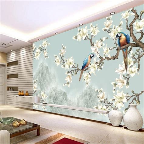 Beibehang Style Hand Painted Abstract Large Scale Tree D Seamless