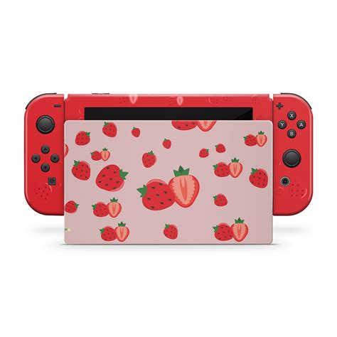 Nintendo Switches Skin Cute Strawberry Strawberry Switch Skin Etsy