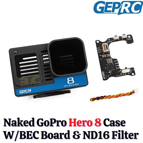 GEPRC Naked GoPro Hero 8 Case With BEC Board ND16 Filter GEP GoPro