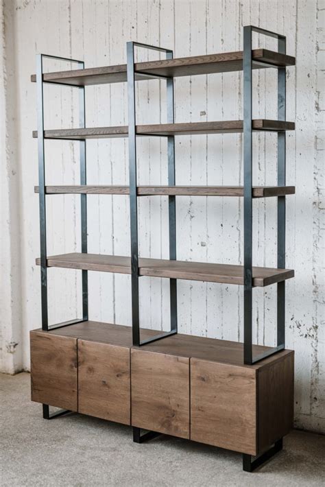 Dark Oak Shelving Unit Bronze Age