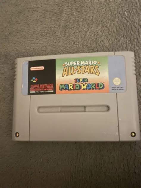 Super Mario All Stars And Super Mario World Super Nintendo Snes