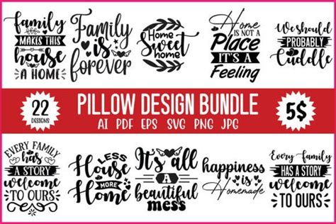 Pillow Designs Bundle Graphic By Craftstudio Creative Fabrica