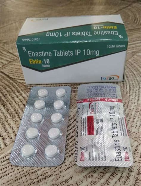 Ebtin Ebastine Tablets Ip Mg X Prescription At Rs Stripe