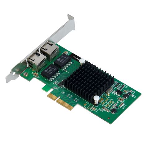 SIIG Dual Port Gigabit Ethernet PCIe 4 Lane Card I350 T2 Adapter LB