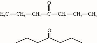 Write bond line formulas for: Isopropyl alchol, 2,3 Dimethyl, Heptan 4 one.