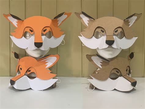 Diy Cardboard Fox Mask Artofit