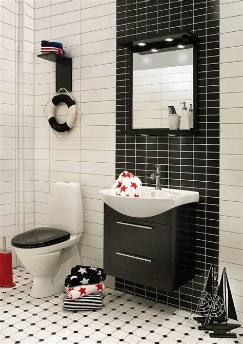 Carrelage Salle De Bain Noir Et Blanc Duo Intemporel Tr S Classe