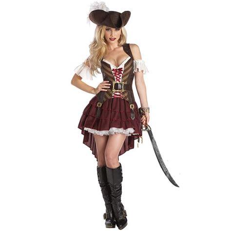 D Guisement Pirate Femme Sexy Jolly Roger