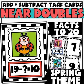 Mental Math Task Cards Near Doubles By Serendipity Math Shop TPT