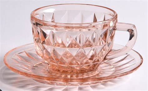 Windsor Pink Cup Saucer Set By Jeannette Replacements Ltd