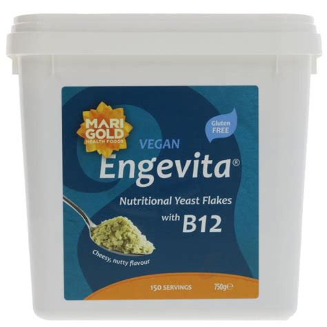 Marigold Vegan Engevita Nutritional Yeast Flakes With B12 750g