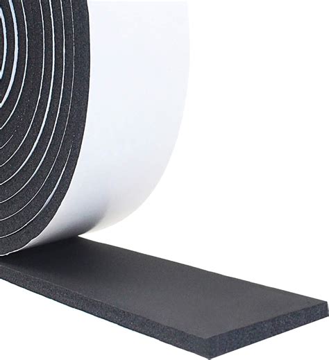 Neoprene Foam Strip Roll By Dualplex 2 Wide X 10 Long X 1 4 Thick