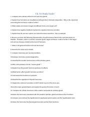 Endostudyguide 6 1 Docx Ch 16 Study Guide 1 Compare And Contrast