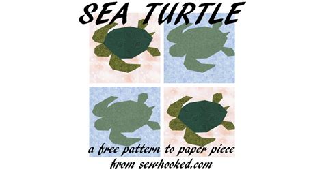 Turtle Paper Piecing Pattern Free