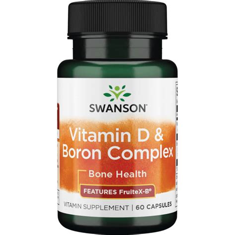 Swanson Vitamin D And Boron 60 Capsules Walmart Walmart