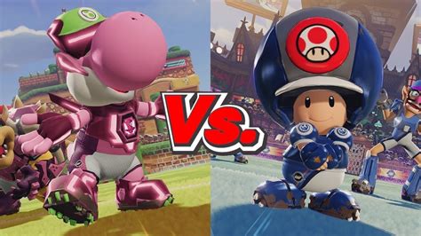 Mario Strikers Battle League Yoshi Magicians Vs Toad Crowns