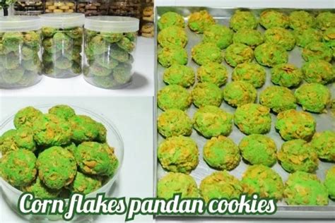 Cornflakes Pandan Cookies Wangi Dan Renyah Banget Kue Kering Kekinian