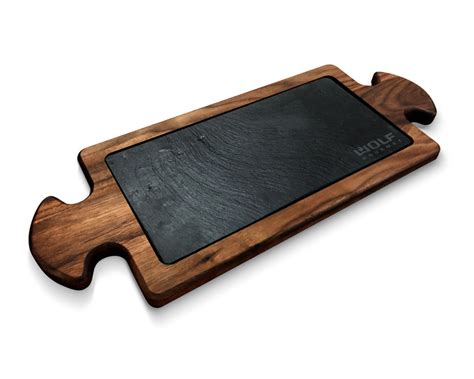 Custom Serving Tray With Slate Insert Moslow Wood Products Virginia