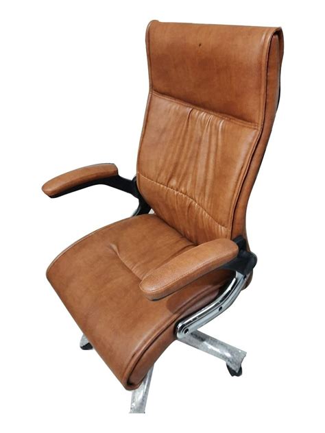 Brown High Back Leather Office Chair At Rs In New Delhi Id