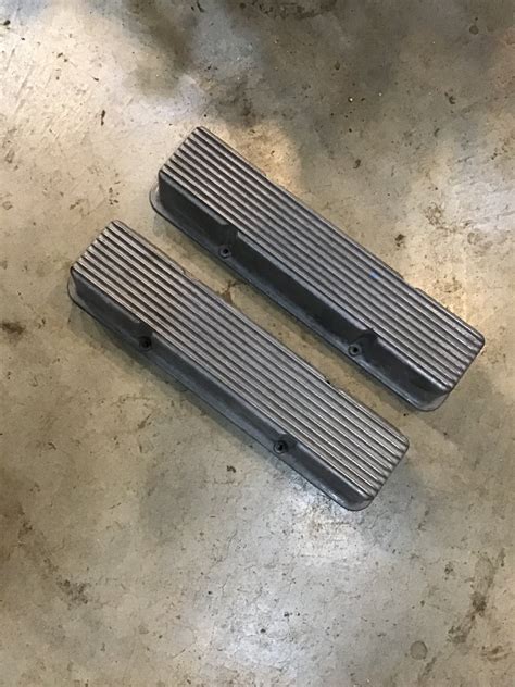 Rare Early No Name M T Mickey Thompson Sbc Chevy Valve Covers Gasser