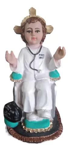 Hermosa Figura Del Santo Ni O Doctor Sanador Artesanal Cuotas Sin