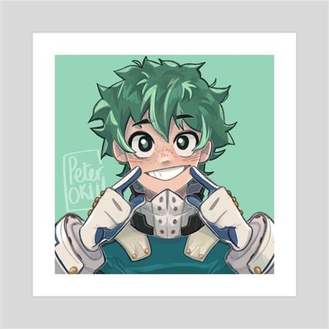 deku smile, an art print by Peter Lepleux - INPRNT