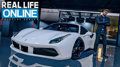 MIT FERRARI IM SCHNEE UNTERWEGS GTA 5 Real Life Online YouTube