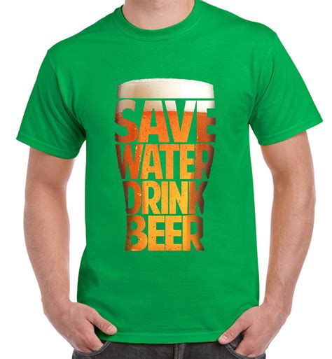 Save Water Drink Beer Drinking Mens Funny T Shirt Real Ale Drinker