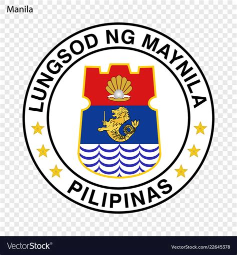 Emblem city of philippines Royalty Free Vector Image