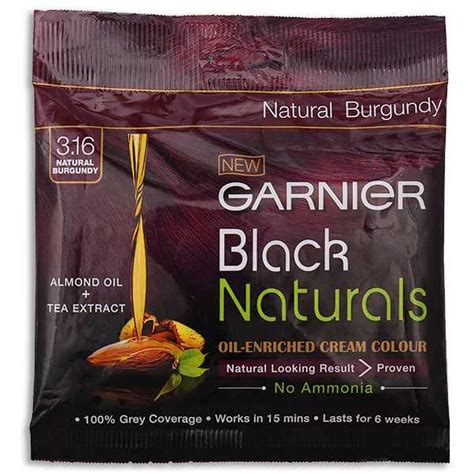 Garnier Black Naturals Cream Colour Natural Burgundy Application Kit