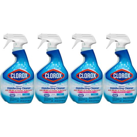 Clorox Oz Bleach Free Disinfecting Bathroom Cleaner Spray Pack