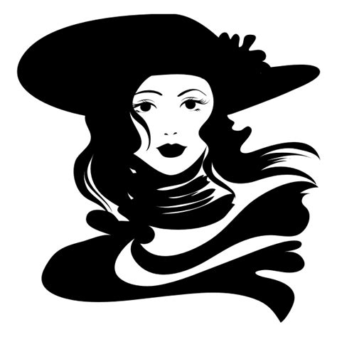 Sticker Et Autocollant Femme Au Chapeau