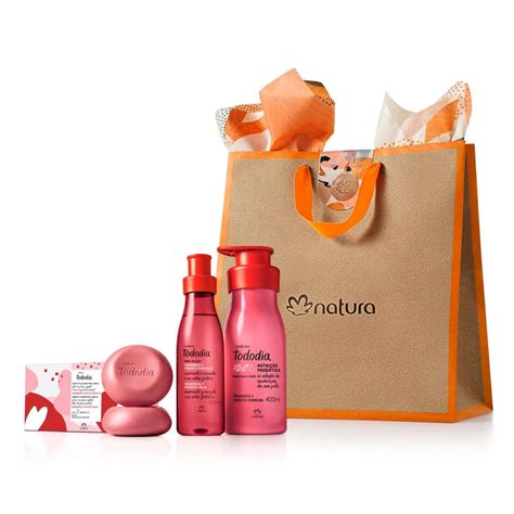 Natura Kit Tododia Framboesa E Pimenta Vermelha 3 Itens Body Splash