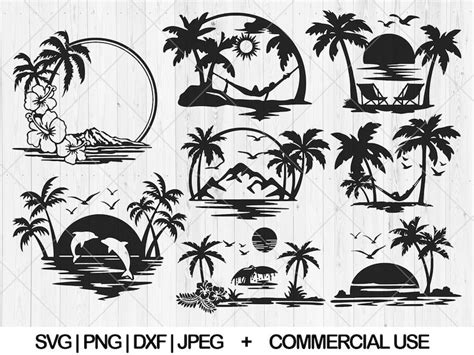 Scene Tattoo Belize Beach Beach Clipart Palm Trees Beach Wood