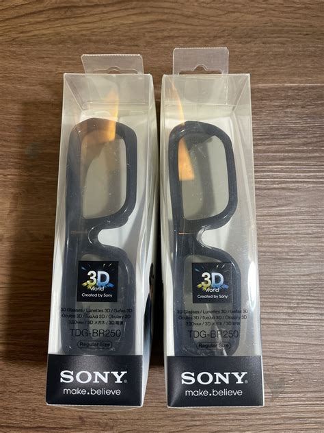 Sony 3d 2 Active Glasses Tdg Br250 Usb Rechargeable Black For Sale Online Ebay