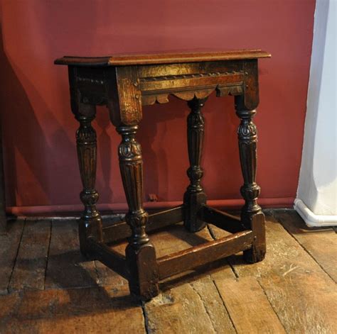 A Late Elizabethan Oak Joint Stool Circa 1600 Century Furniture Stool Oak